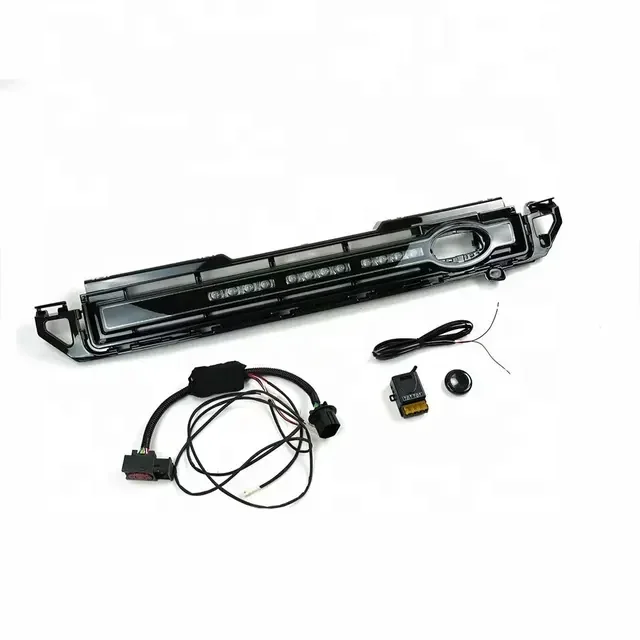 

Car Ventilation Grille Front Bumper Grill Mesh with Led Dynamic Lights for Land Rover Defender 90 110 2020 +