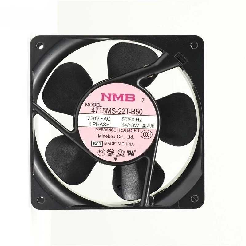 

Вентилятор HTS NMB 4715MS-22T-B50 AC 220V 14/13W 120*120*38мм для охлаждения ИБП, 1 шт.