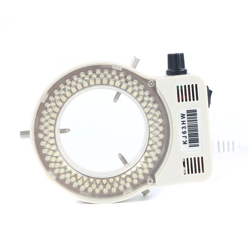 56pcs 144pcs LED Ring Light Illuminator Lamp For Industry Video Stereo Microscope C MOUNT Lens Camera Magnifier 110~240V