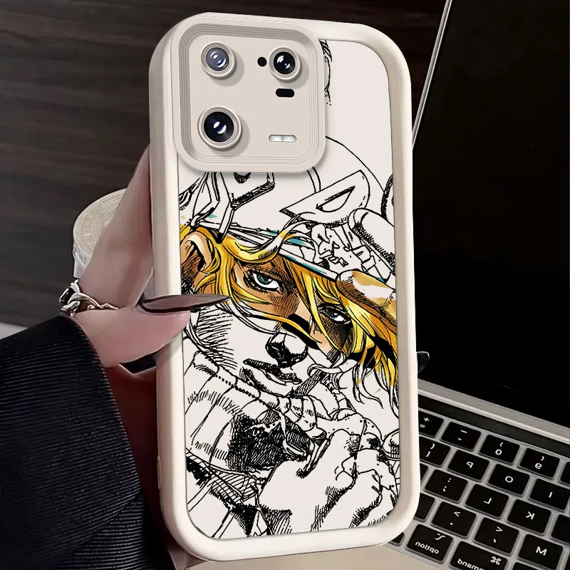 حافظة J-JoJo's Bizarre Adventure لهاتف Xiaomi Mi 15 Pro 14 14T 13 13T 12 11 Lite 11T POCO X7 X6 5G X5 X3 NFC F6 F5 4G غطاء Funda