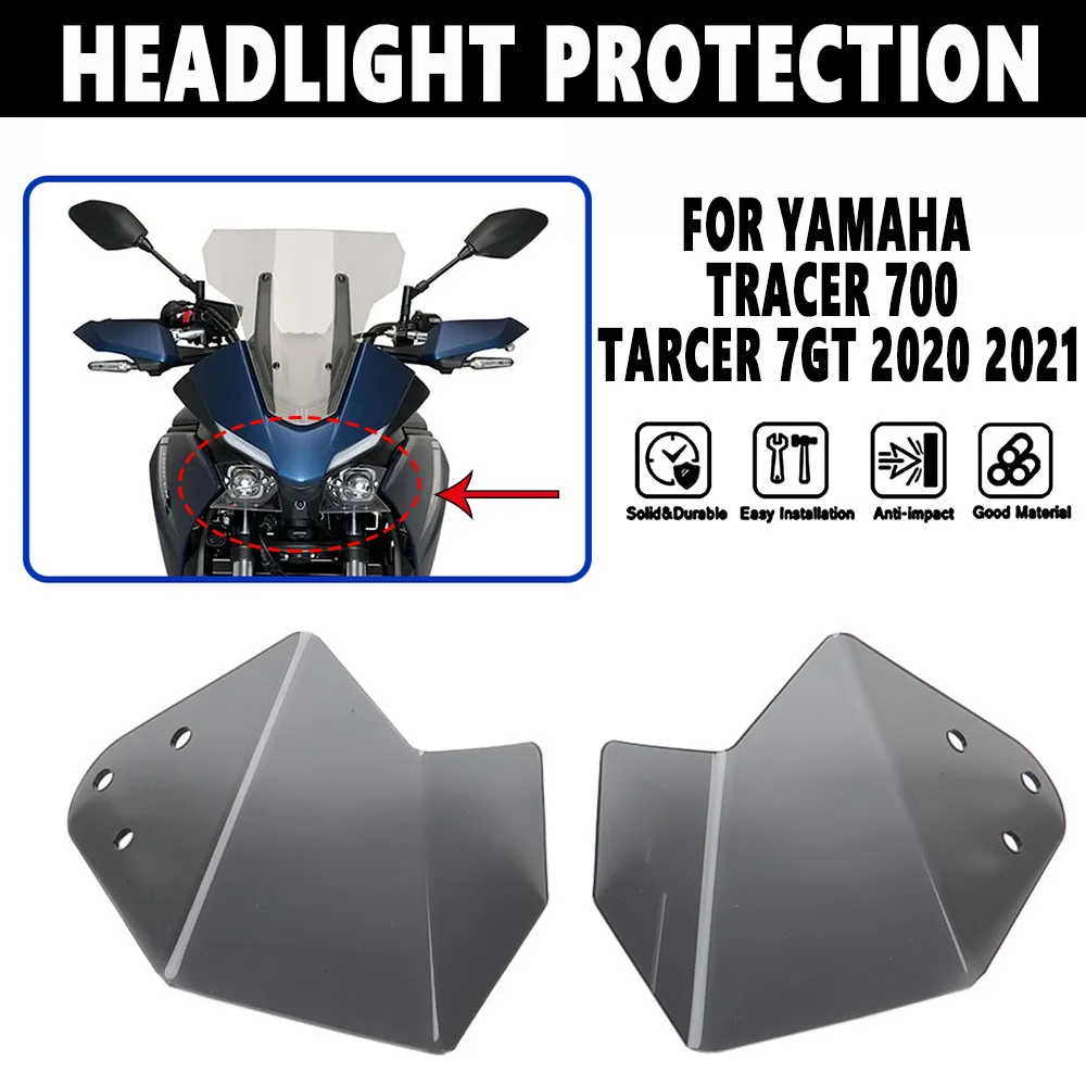 Motorcycle Accessories NEW For YAMAHA TRACER700 Tracer 700 Tracer 7 GT MT-07 2020 2021Transparent Headlight Protection