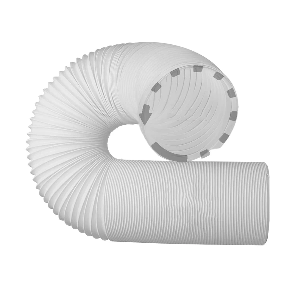 Air Conditioner Exhaust Hose, AC Vent Hose with 5 Inch Diameter Anti-Clockwise Thread & Length Up to 80 Inch AC Vent