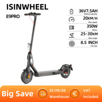 isinwheel E9 pro (ABE) adult electric scooter 350W motor 36V 7.5Ah battery electric scooter 8.5 inch tire city electric scooter