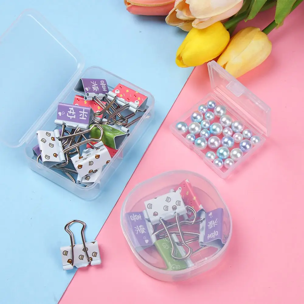 Small Square Storage Box Plastic Jewelry Diamond Container Craft Bead Holder Home Organization Clips Embroidery Craft Bead Pill