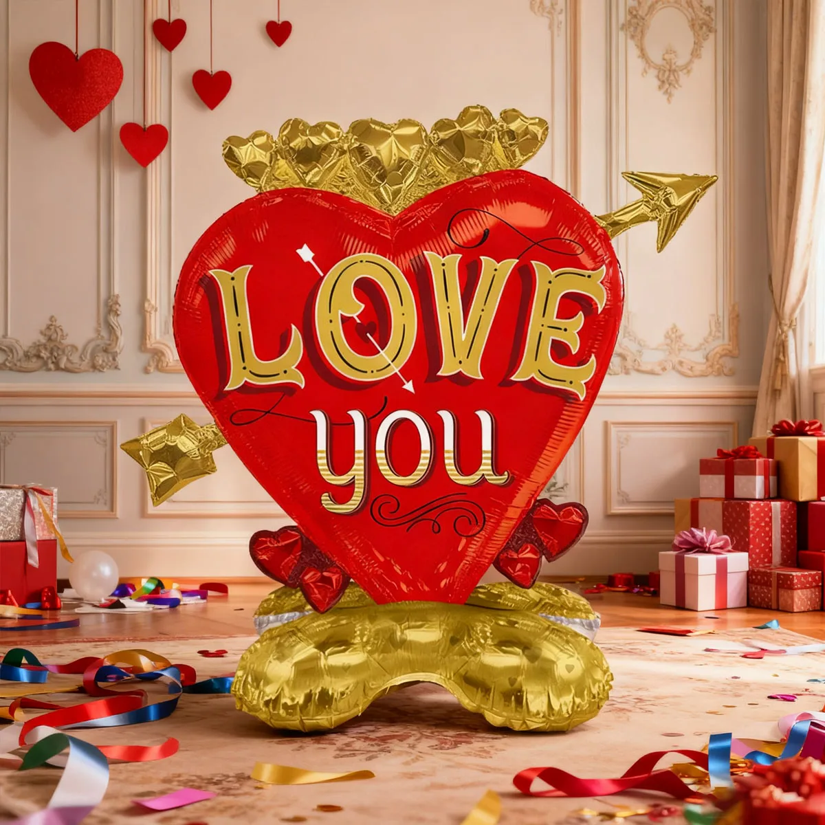 بالون فيلم الحب من الألومنيوم لعيد الحب لعيد الحب، اقتراح الزفاف، زينة عيد الميلاد، بالون الديكور الرومانسي #5