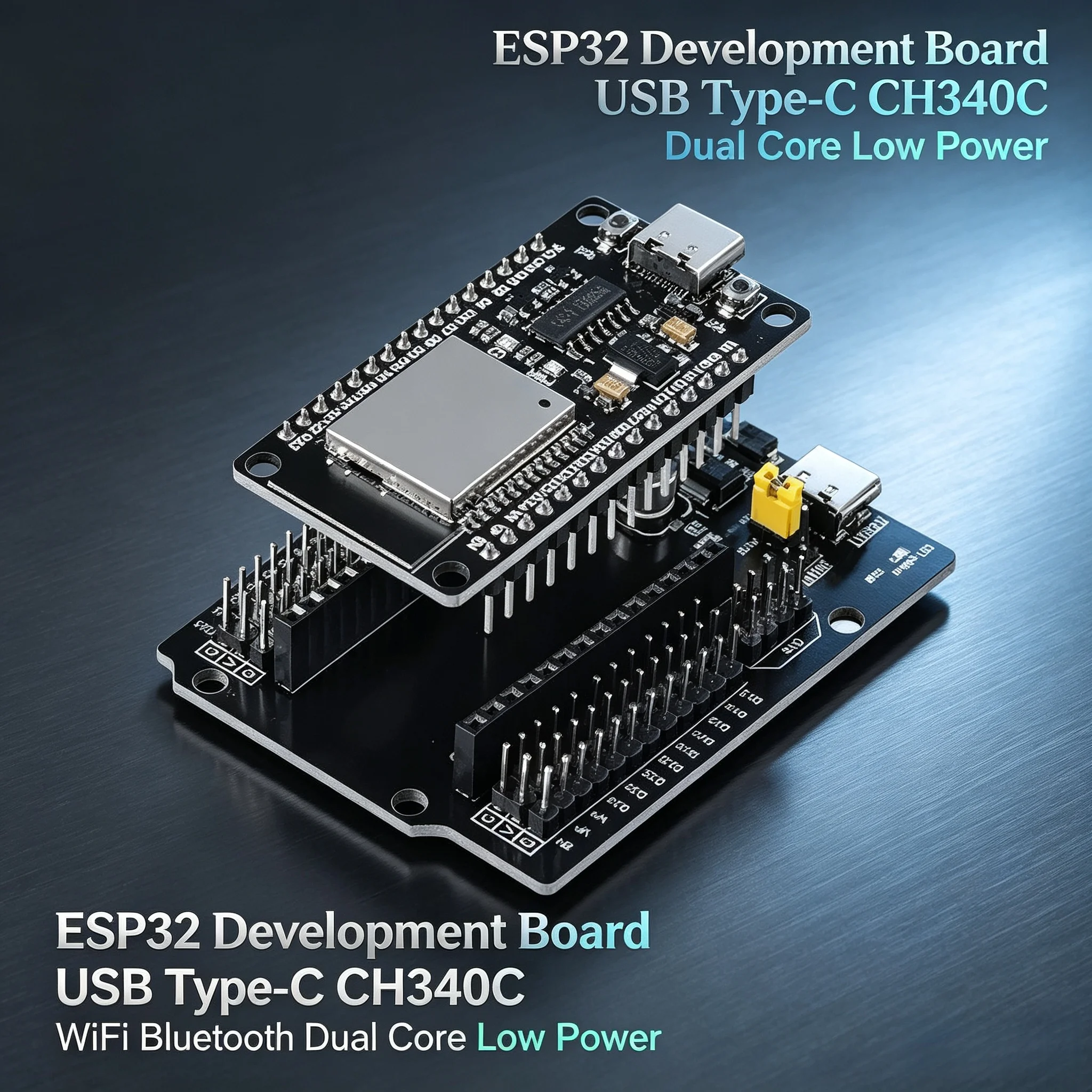 ESP32 Development Board USB Type-C CH340C Chip WiFi Bluetooth Dual Core Low Power Microcontroller Module Expansion Board For Ard