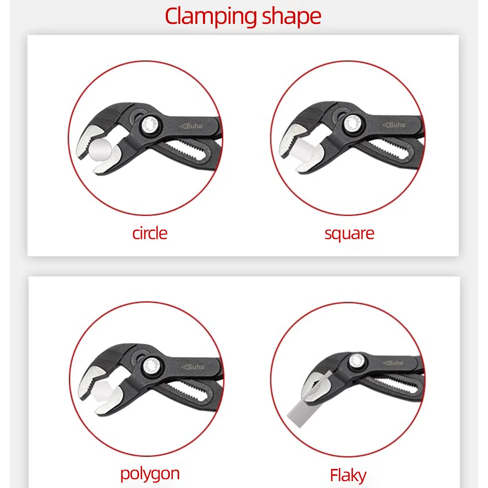 7 بوصة المحمولة متعددة الوظائف مضخة مياه كماشة قابل للتعديل الهلال وجع المنزل لتقوم بها بنفسك تحويل المفك EDC أدوات إصلاح الأنابيب