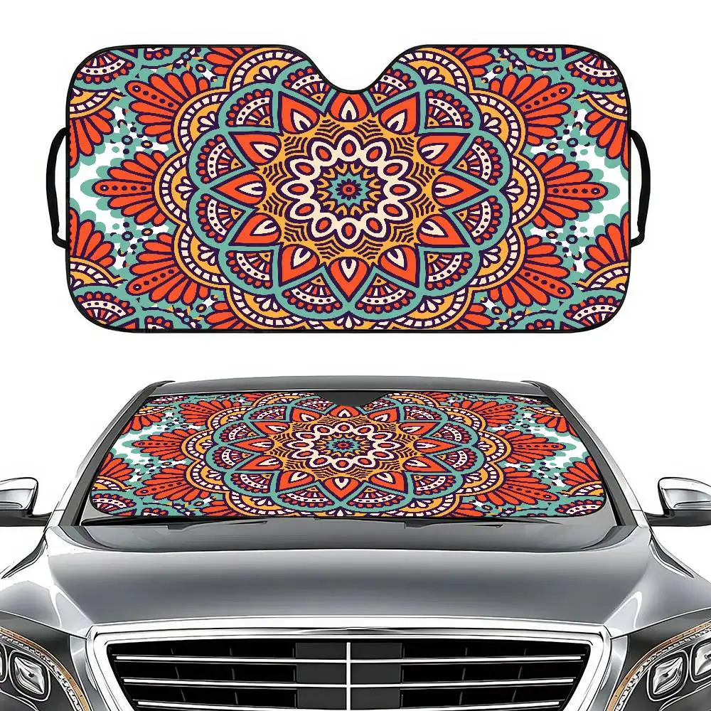 

Classical Floral Print Foldable Car Windshield Sunshade - UV Reflector, Keeps Car Cool, Sun Visor
