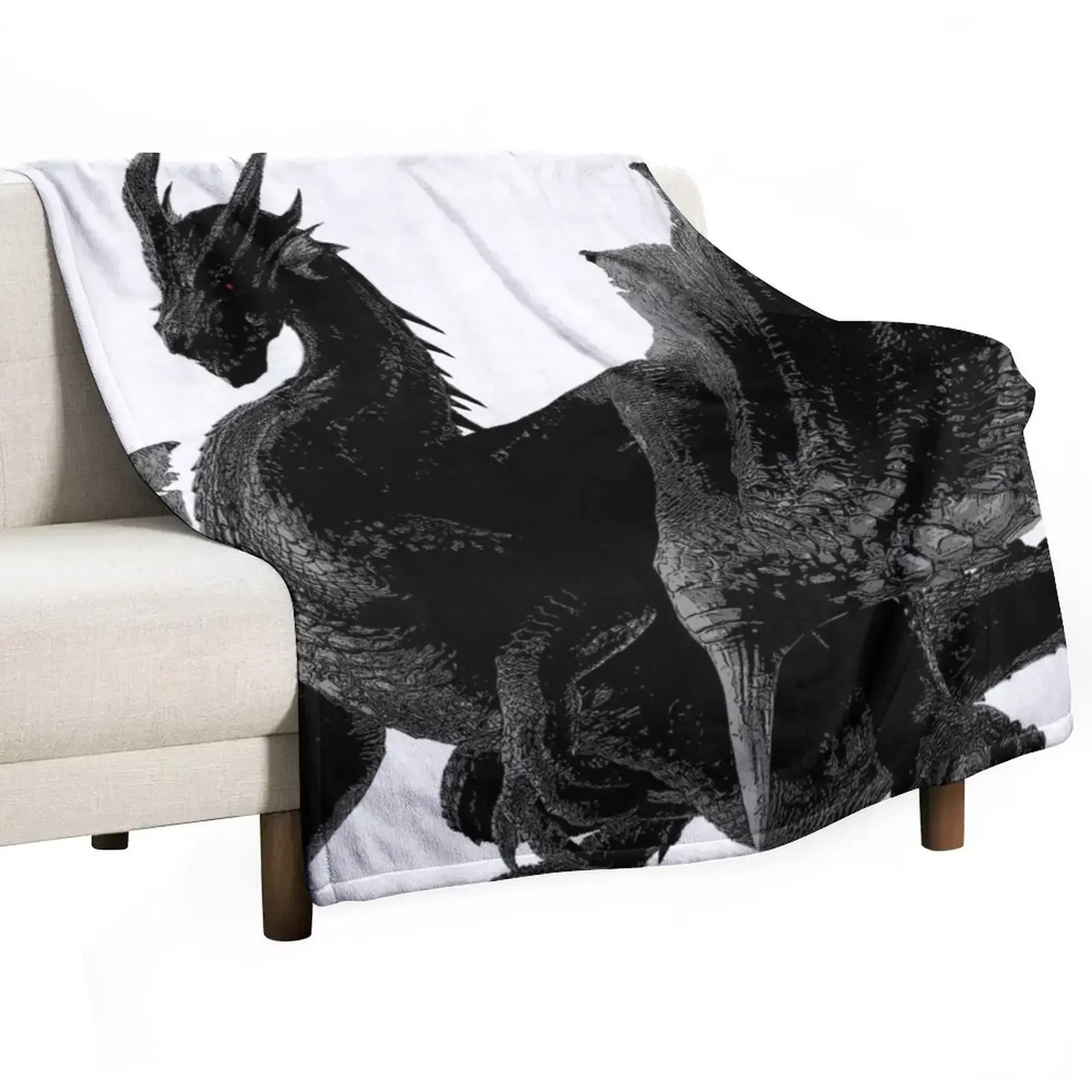 Fatalis 3 (ミラボレアス) (Miraboreasu) Throw Blanket Camping Luxury Thicken Blankets