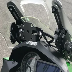 Black GPS Navigator Phone Mount Bracket For Kawasaki versys 1000 versys1000 2019 2020 2021 2022 Accessories Navigation Support