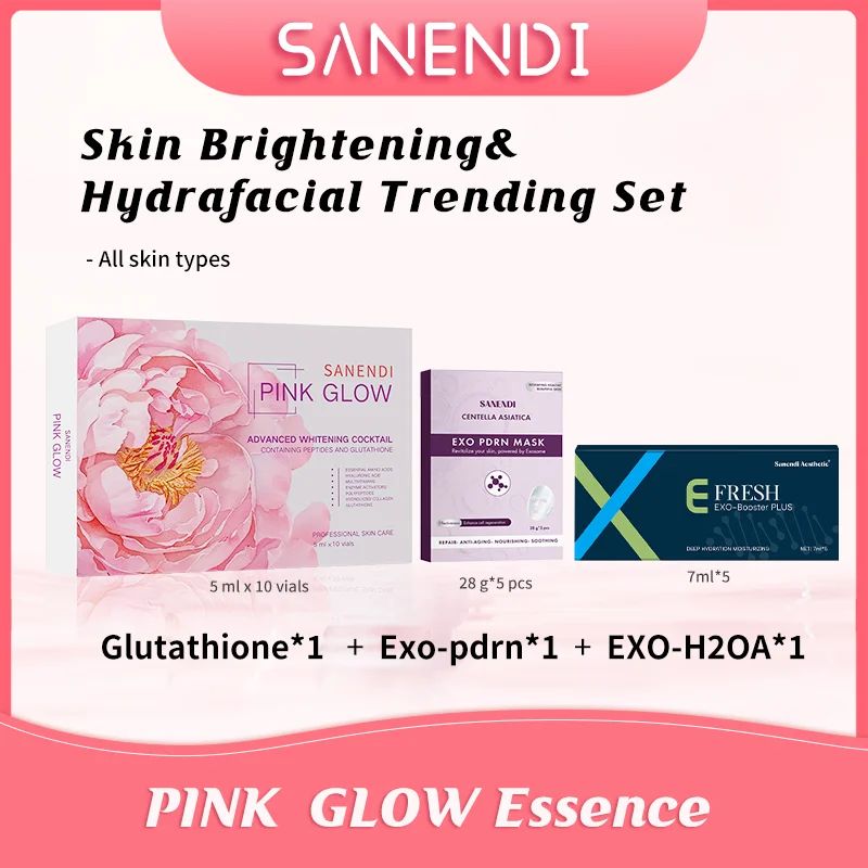 مجموعة Sanendi الرائجة لتفتيح البشرة الوردية المتوهجة + فيتامين C BB Glow Exo حل لمشاكل مجموعة العناية بالبشرة #3