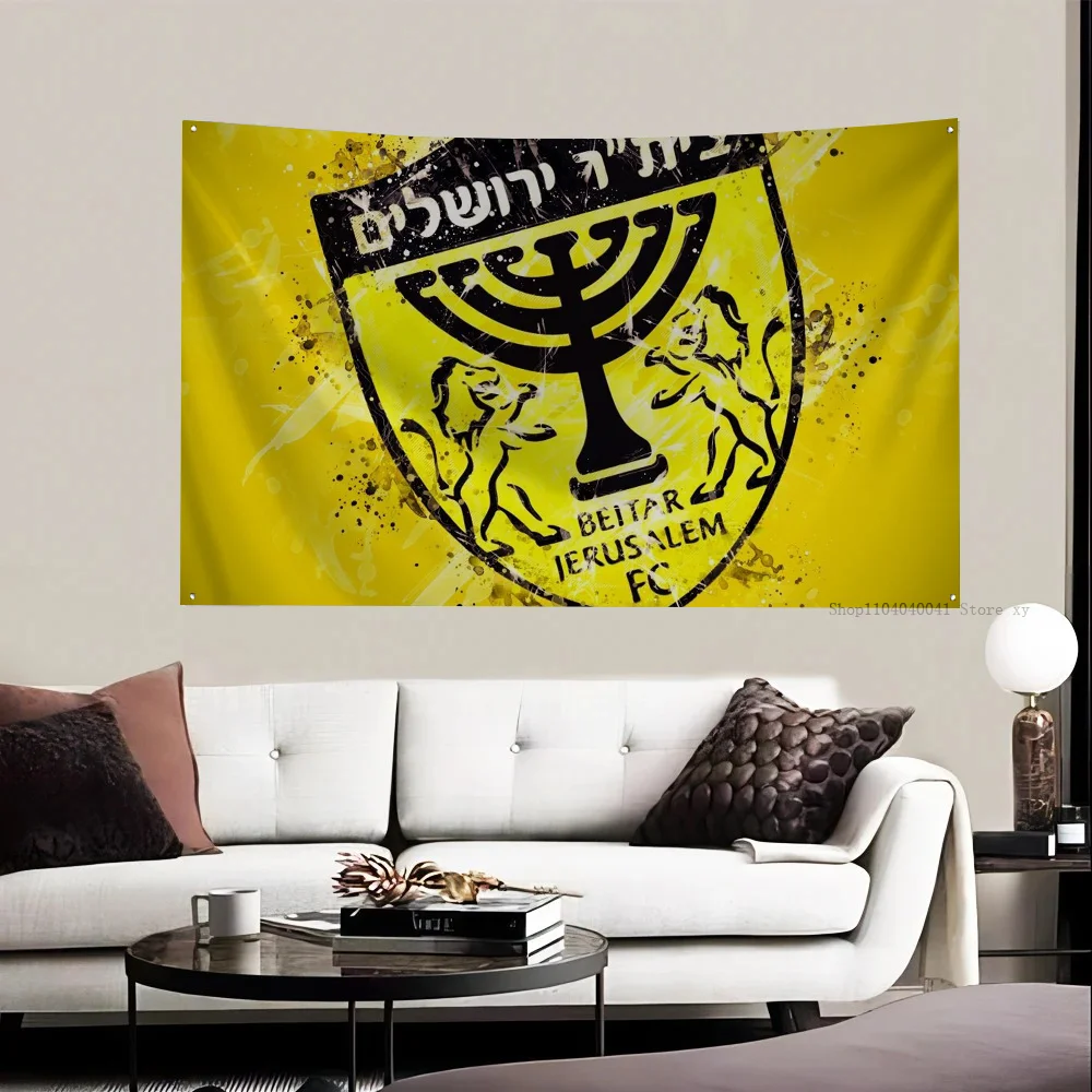 1pc Half FC Beitar Jerusalem Half Israel Flag Flags And Banners Four Hole Polyester Outdoor Decor Room Aesthetic