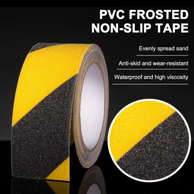 Silica Sand Anti-slip Tape Outdoor Anti Slip Sticker Elderly Strong Adhesive Safety Traction Tape Stairs Floor Safety Tread Step