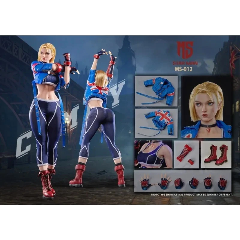 

In Stock STARMAN 1/6 MS-012 Female Agent-Blue Silicone Soldier Action Figure Anime Model Toys Hobby