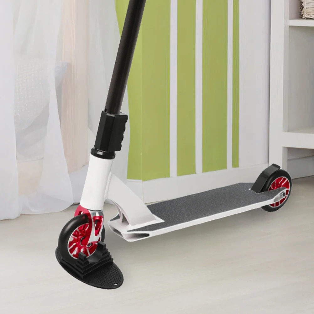 

Wheel Pad Portable Scooter Holder Black Parking Support Stand Rack Electric Accessories Plastic Outdoor Balance Bike Skateboard