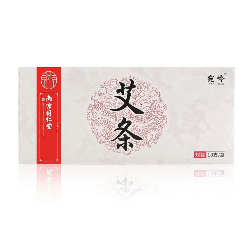 Nanjing Tongrentang Moxa Column Pure Grass SmokelessStick Thick Cone 54 Pieces for Health