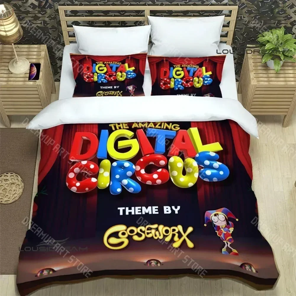 

3D Print AMAZING DIGITAL CIRCUS Bedding Sets exquisite bed supplies set duvet cover comforter set bedding set luxury birthday gi