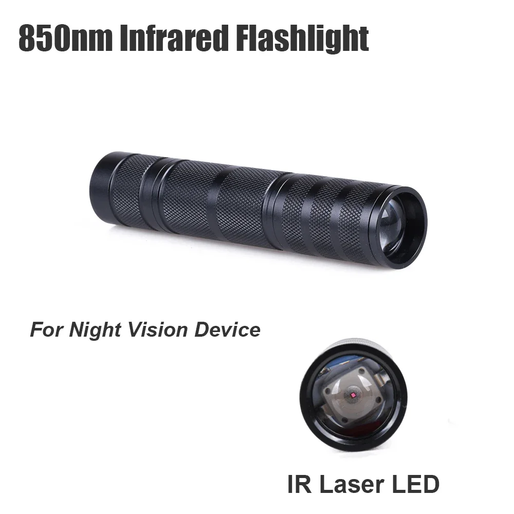 850nm Infrared Flashlight IR Torch for Megaorei 2 Night Vision Device M2 Fill Light Zoomable Laser LED Hunting