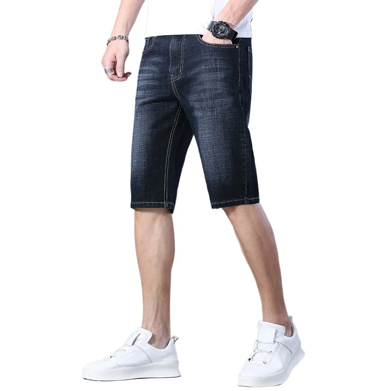 

Denim Shorts Summer Thin Loose Fashion Ins Overalls Men's Five Quarter Pants Four Seasons Can Wear Adult Gentleman Leisure
