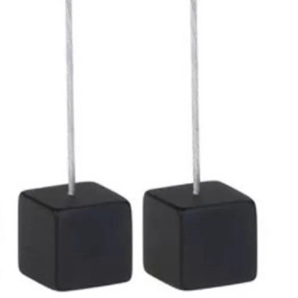 12PCS Black Card Holder Cube 0.98x4.13in Stable Base Table Number Stand Cube Base Design Note Holder Stand Home Decoration
