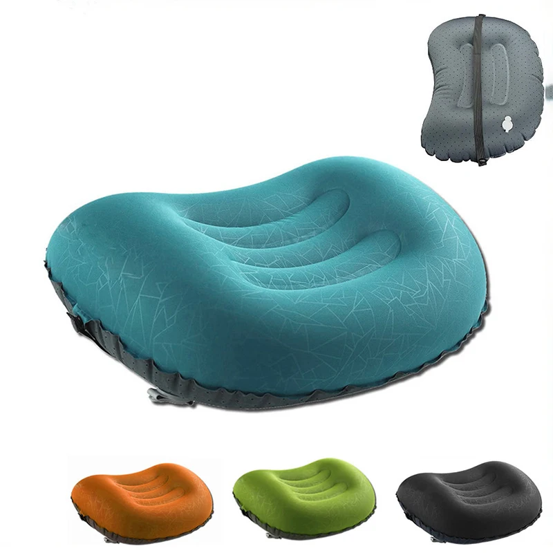 Outdoor Camping Portable Inflatable Pillow The Wild Waterproof Sun Protection Air Pillow Comfortable And Durable Hiking Pillow