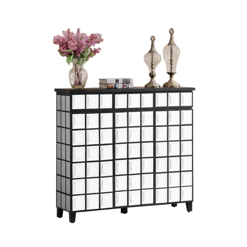 

Shoe cabinet, large-capacity porch cabinet at the door of the home, stored against the wall, breathable balcony locker