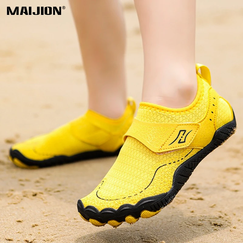 Quick Dry Boy's Beach Aqua Shoes Girls Breathable Water Sports Shoes Children Light Soft Wading Shoes Non-slip Seaside Sandals