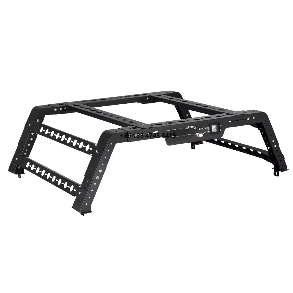 

Universal Roof Rack 500kg Capacity Adjustable Multipurpose Cage Truck Bed Rack Ladder for 4x4 Landing