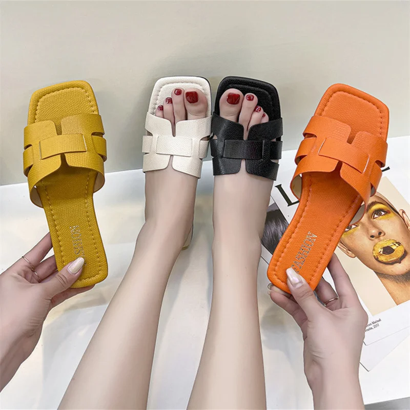 2023 Women’s Summer Slippers Flat Outdoor Beach Flip Flop Female Sandals Slides Shoes Woman Big Size Zapatos Mujer Sandalias