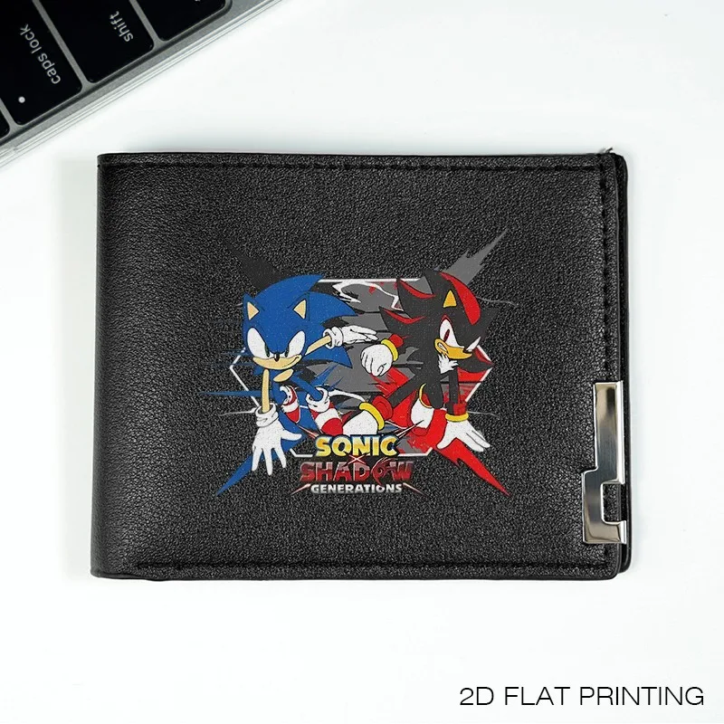 GENERAZIONI SONIC PORtafoglio da uomo in PU DESIGN SLIM DURABILE LEGGERO BUSINESS STILE EVERYDAY UTILIZZA ACCESSORIO DI MODA