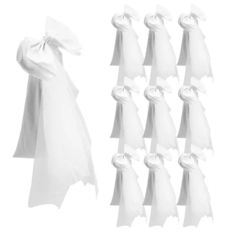 

AA05 Elastic Wedding Chair Sashes, Multi-Color Bowknot Decorations For Banquet, Party, Hotel -Durable And Stylish