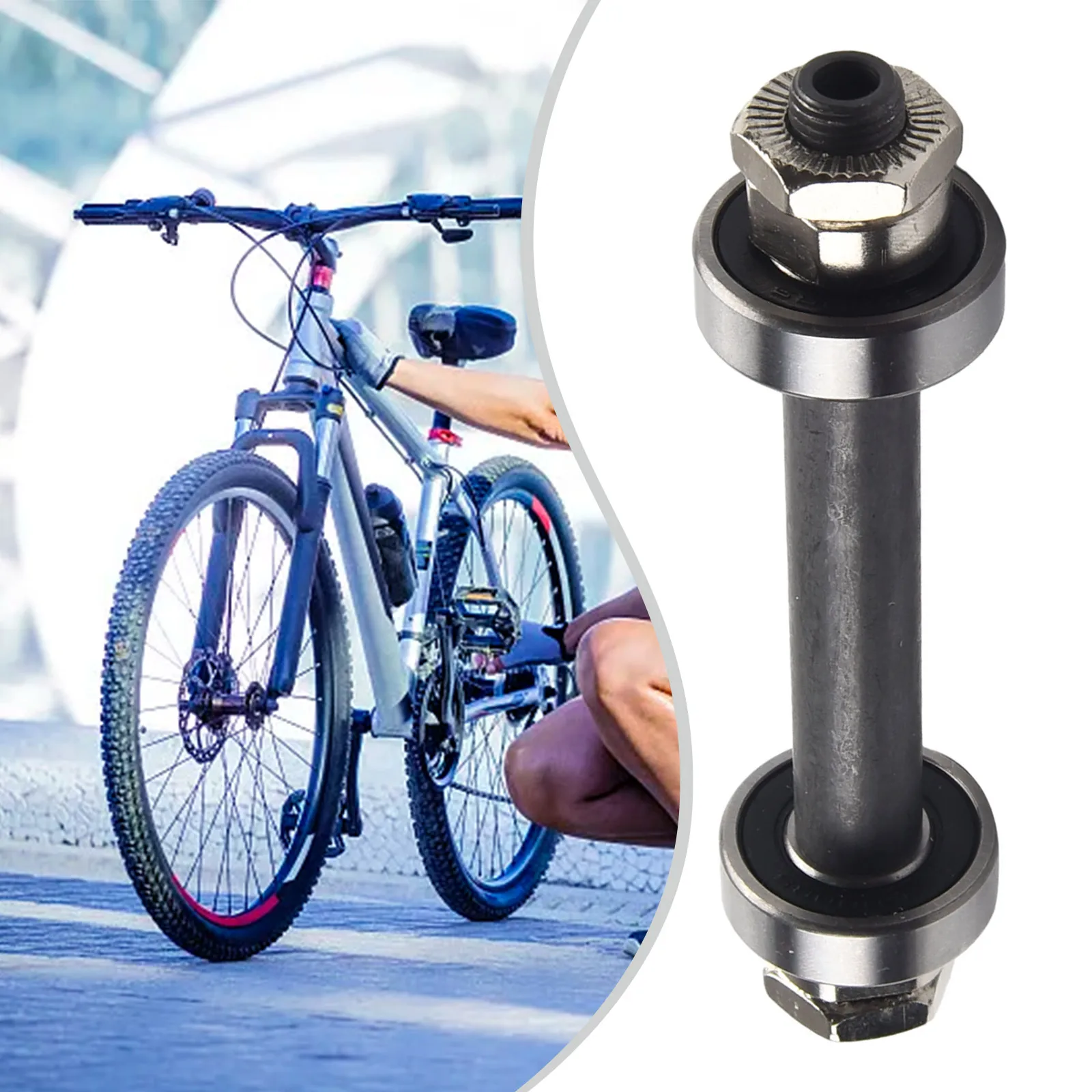 

Bike Bicycle Hub Front Or Rear Axle 108/145mm Hollow Axle Cycling Supplies Bead Stopper Quick Release Lever Screw Mountain Bike