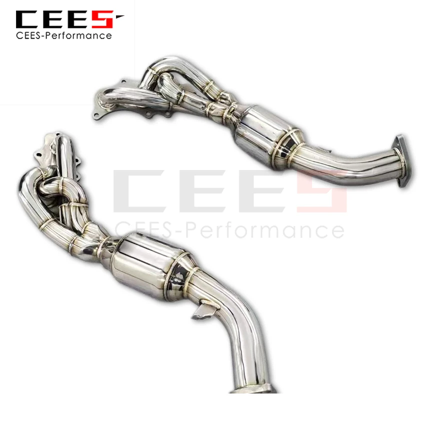 CEES Exhaust Manifold for Lexus LX570 5.7L 2008-2021 Exhaust Downpipe With Catalyst Stainless Steel Car Exhaust Muffler Pipe