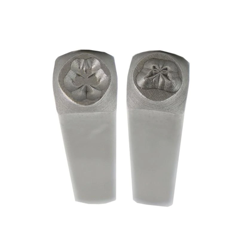 قطعتان من المجوهرات السندان السندان المعدات المحددة لنحت أنماط مميزة على النحاس الفضي والمواد الأخرى