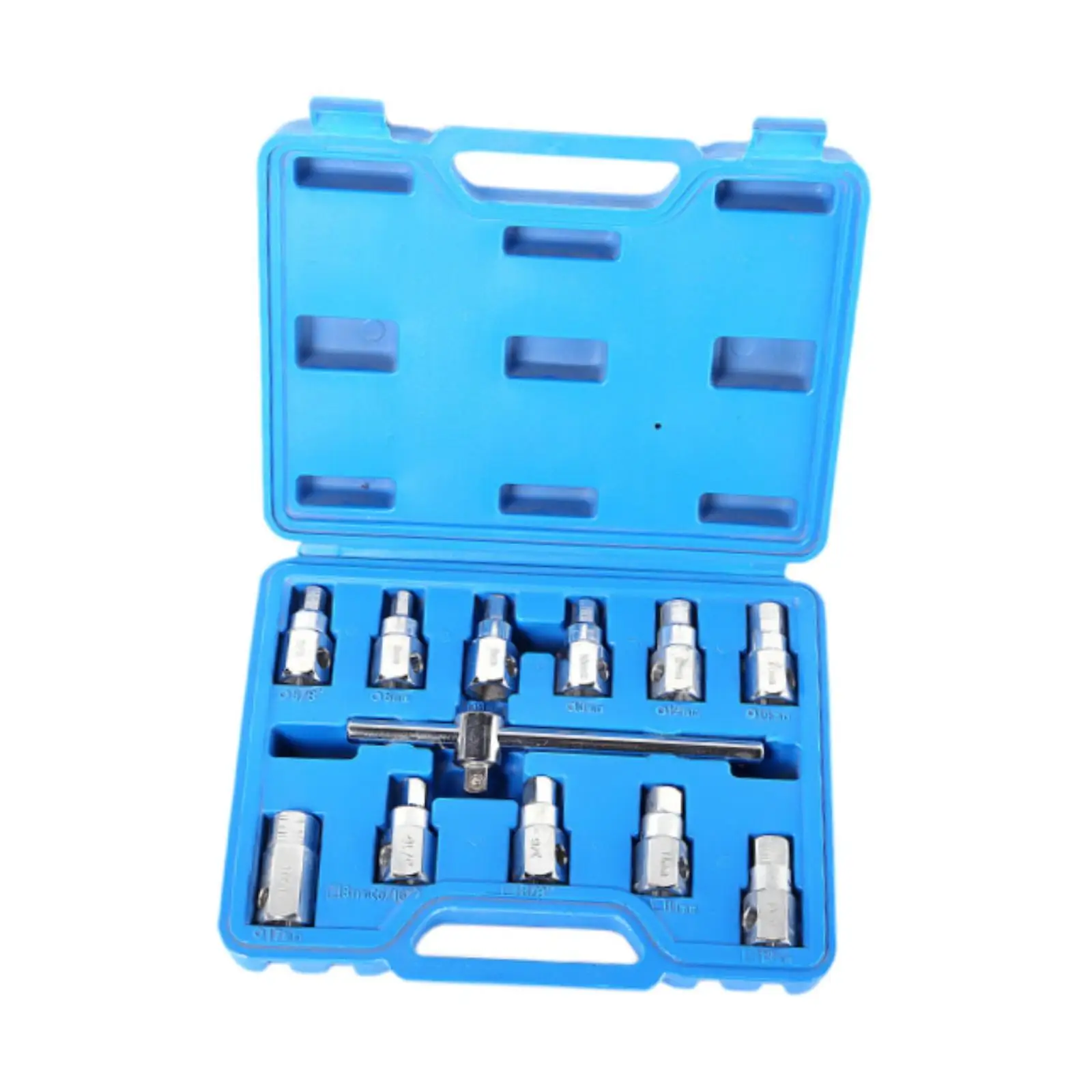 12Pcs Spline Bit Socket Set Sturdy with Storage Box Spare Parts Carbon Steel