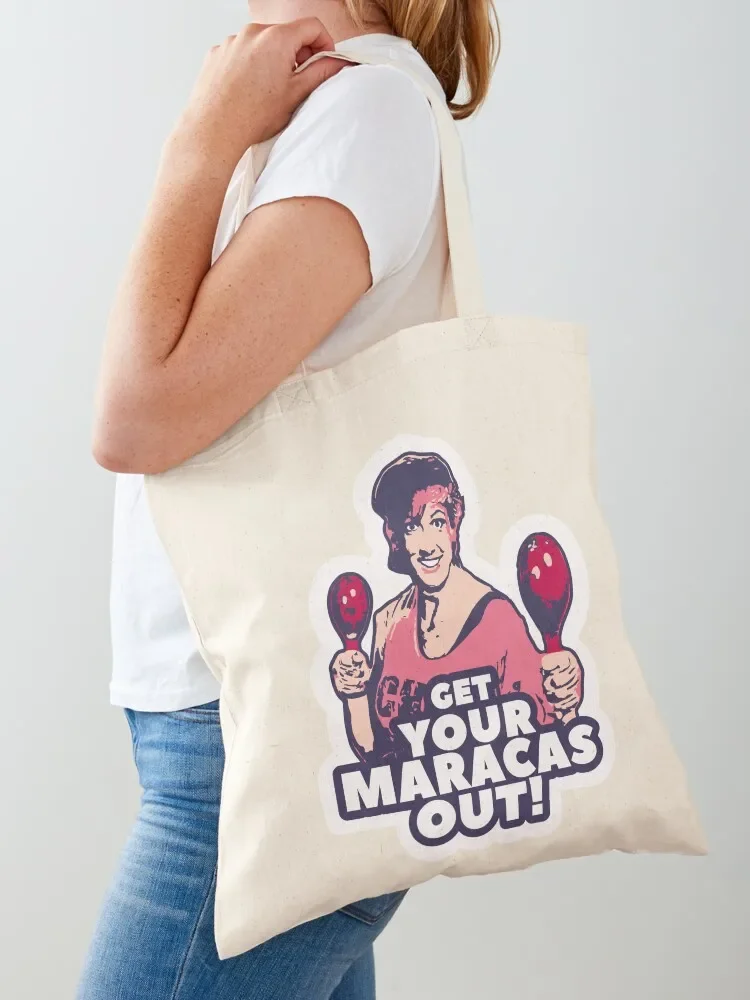 miranda hart - get your maracas out- quotes-pop art Tote Bag Reusable bags shopper bag women foldable reusable bag