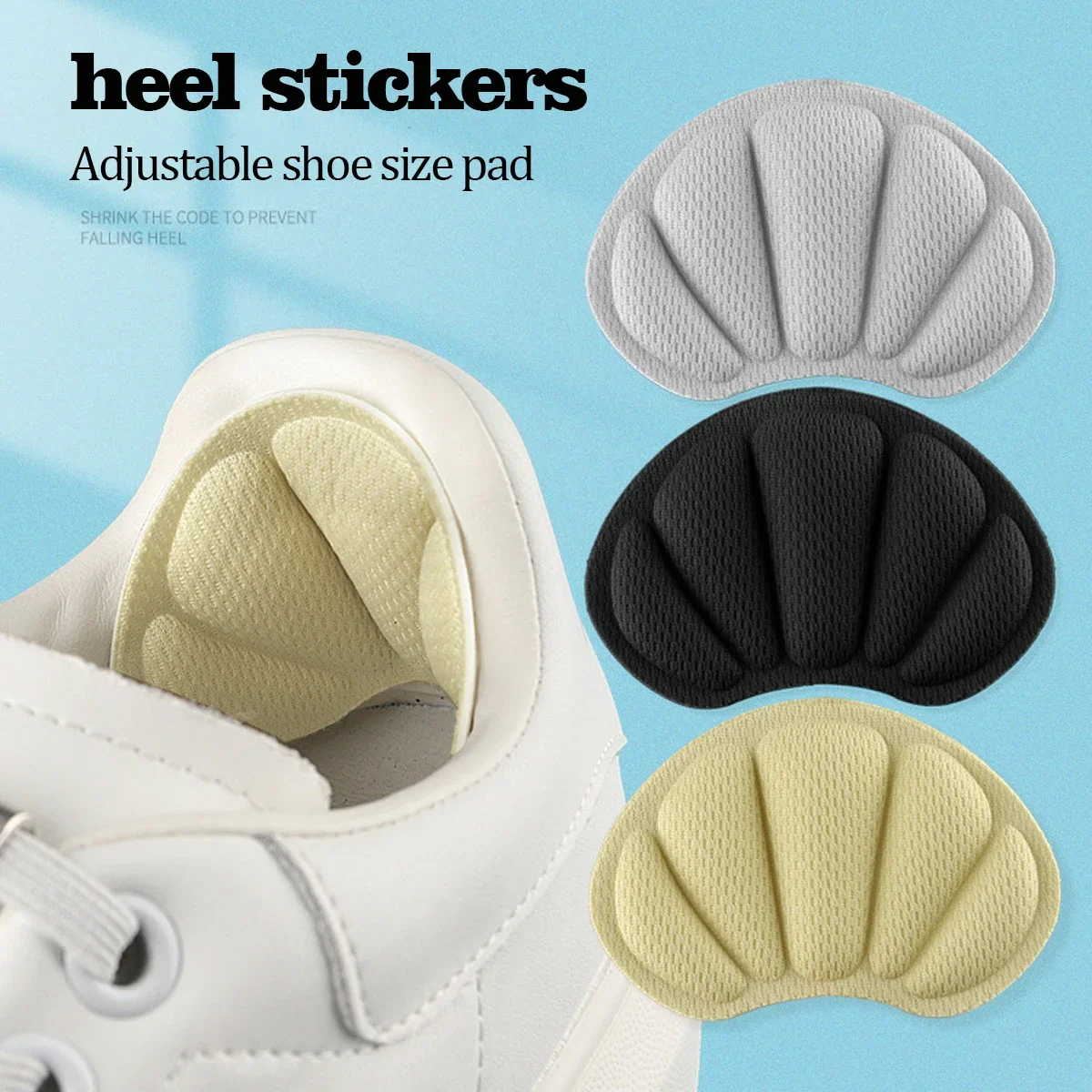 1 pair adjustable size heel inserts for sports running Protection PadsPain Relief PadsFoot Care PadsWear-resistant Insoles