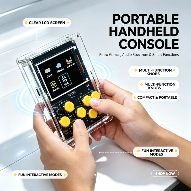 Diy Electronics Game - Handheld DIY Kit Game Console with