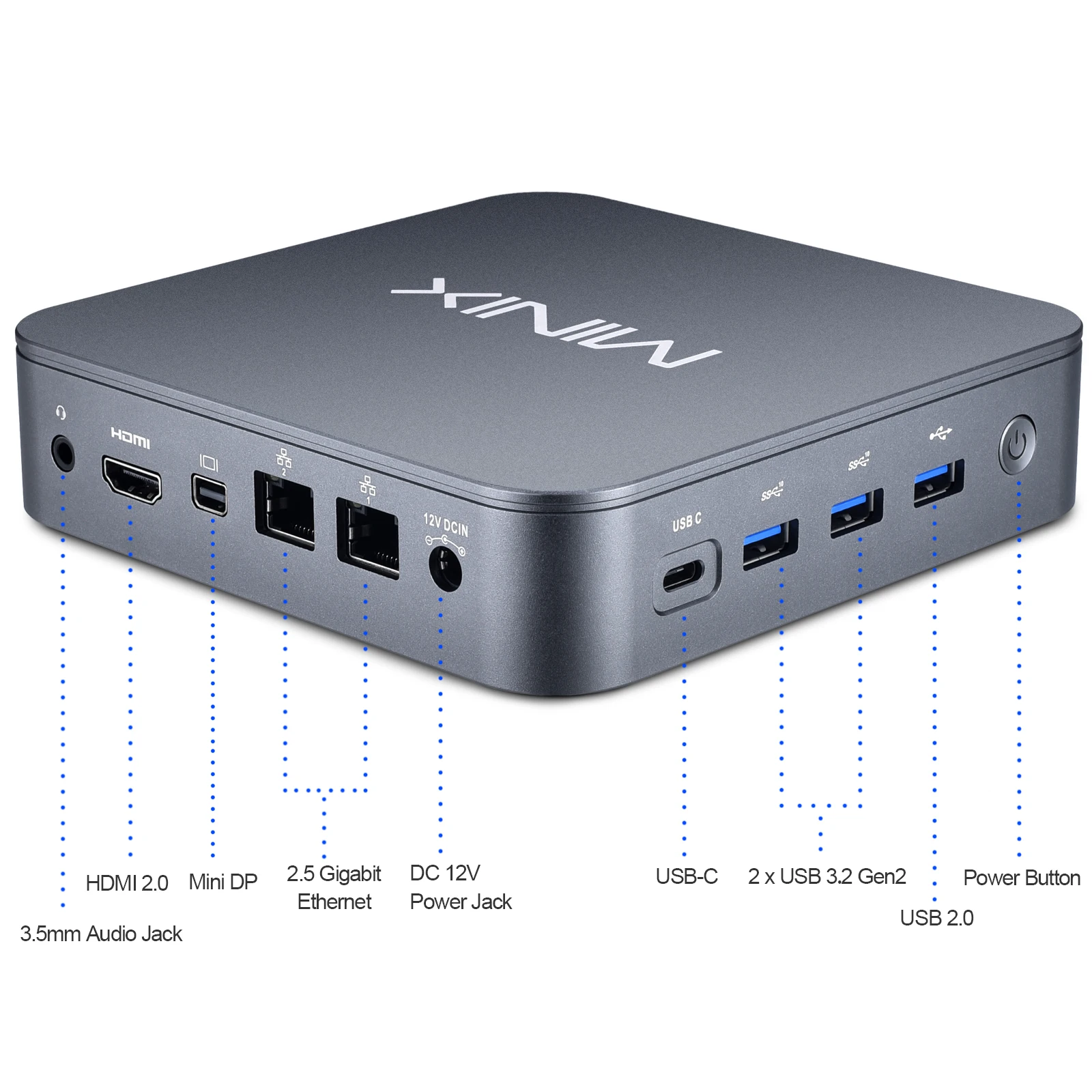 MINIX J51-C8 Mini PC MAX Intel Jasper Lake N5105 8GB DDR4 256GB 512GB SSD Windows 11 pro Wifi6 BT5.2 Computer da gioco Desktop