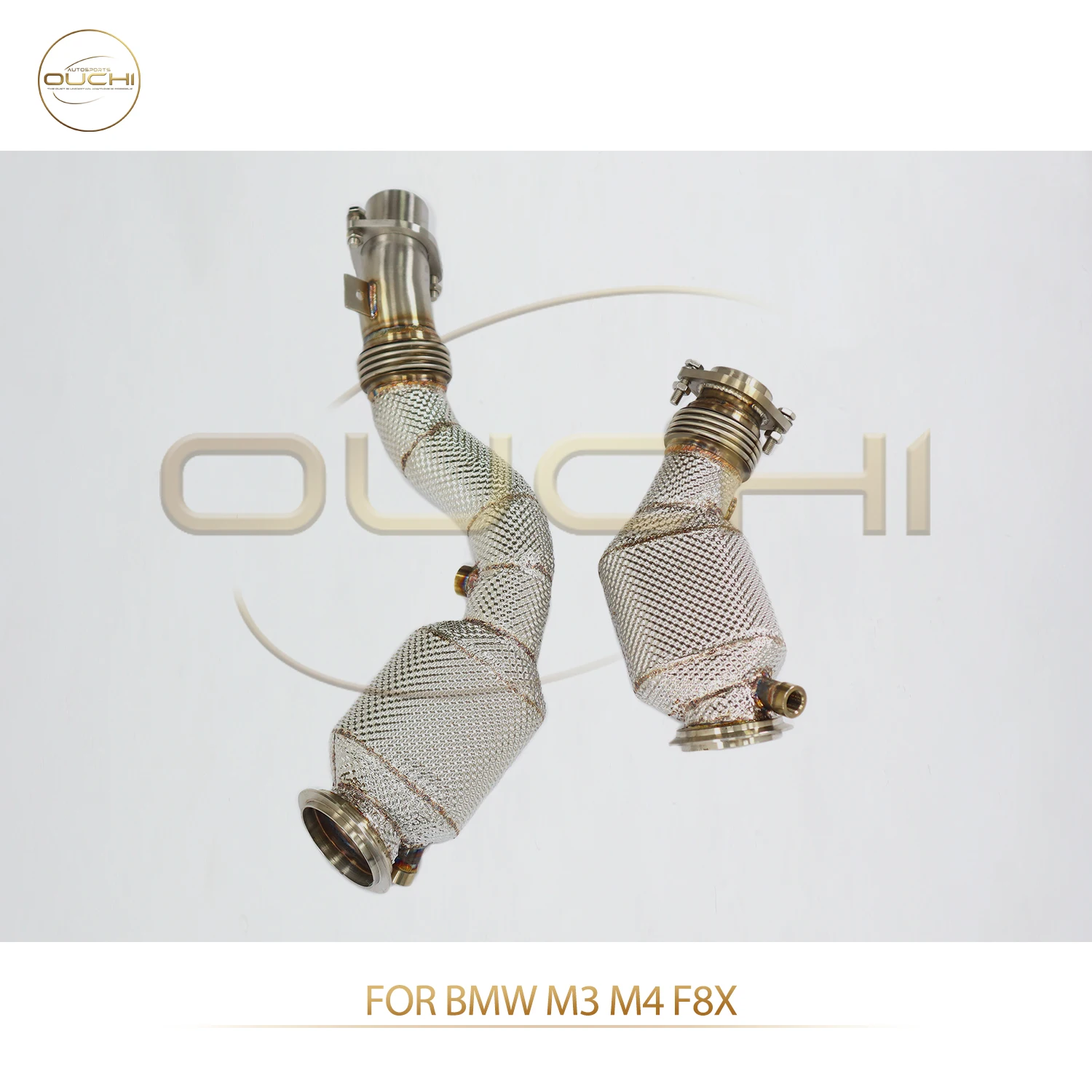 

Гоночная водосточная труба из нержавеющей стали для BMW M3 M4 F8x Catless/200, выхлопная труба Cat с высоким расходом