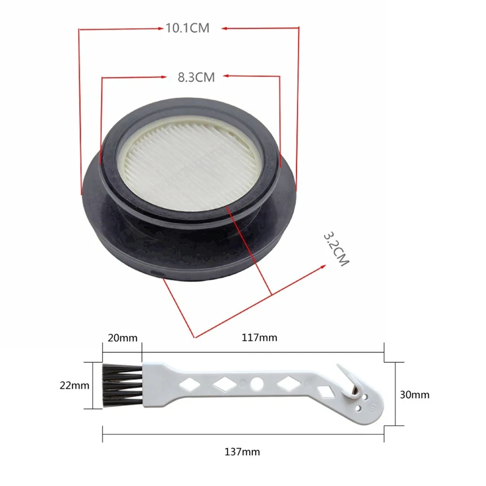 Air Inlet HEPA Filters For Fieety For V7 Vacuum Cleaner For SunSare X7A-US Cordless Vacuum Replacement Washable Filter Set