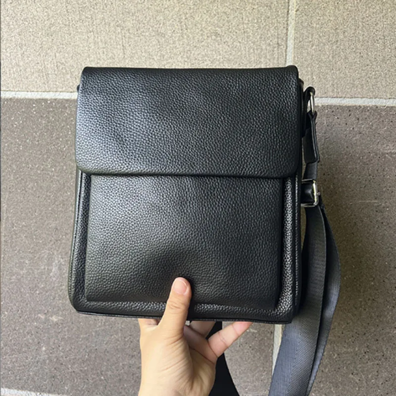 

Head layer cowhide casual men's bag new trend versatile leather men's shoulder bag crossbody bag