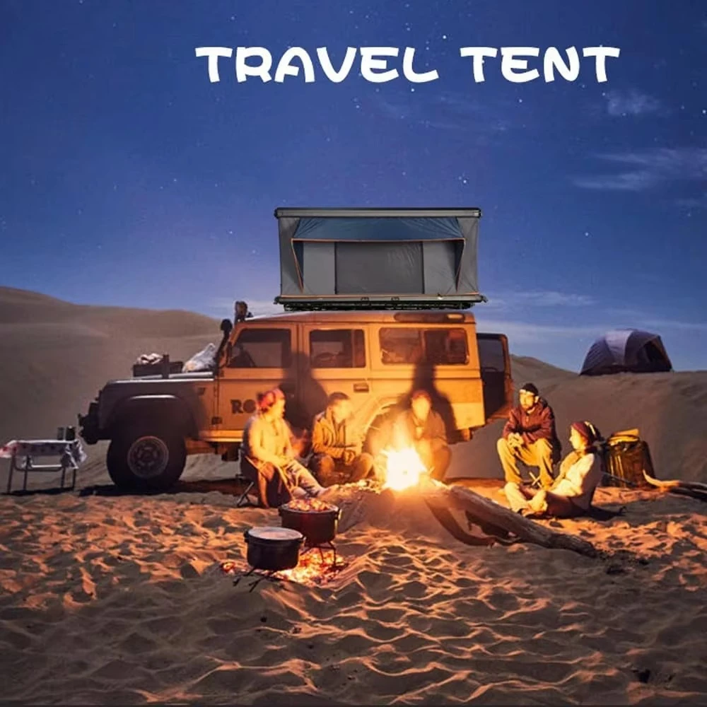 

Автомобильная палатка на крышу с жестким корпусом для 4 человек, для кемпинга на открытом воздухе, продается.