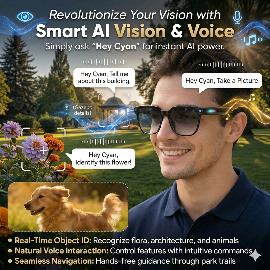 2026New 4K HD Camera Business AI Smart Glasses ELS Anti Shake 1080P Video AI Translation Call Recording Sports Glasses Men Women