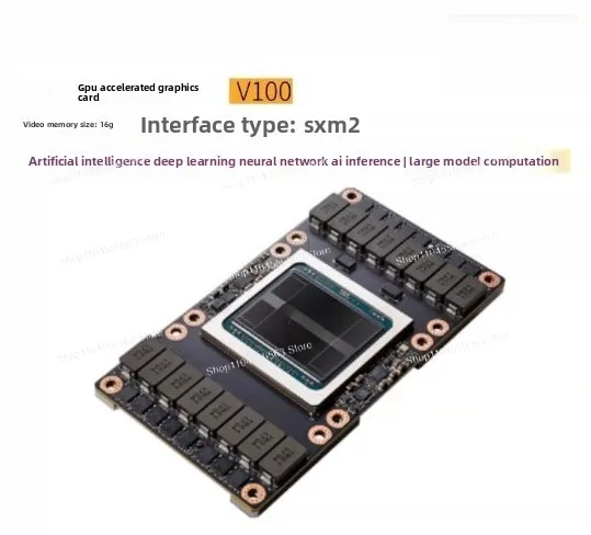V100 16GB 32GB SXM2 Deep Learning GPU Accelerator Graphics Card for Workstation High Performance Computing