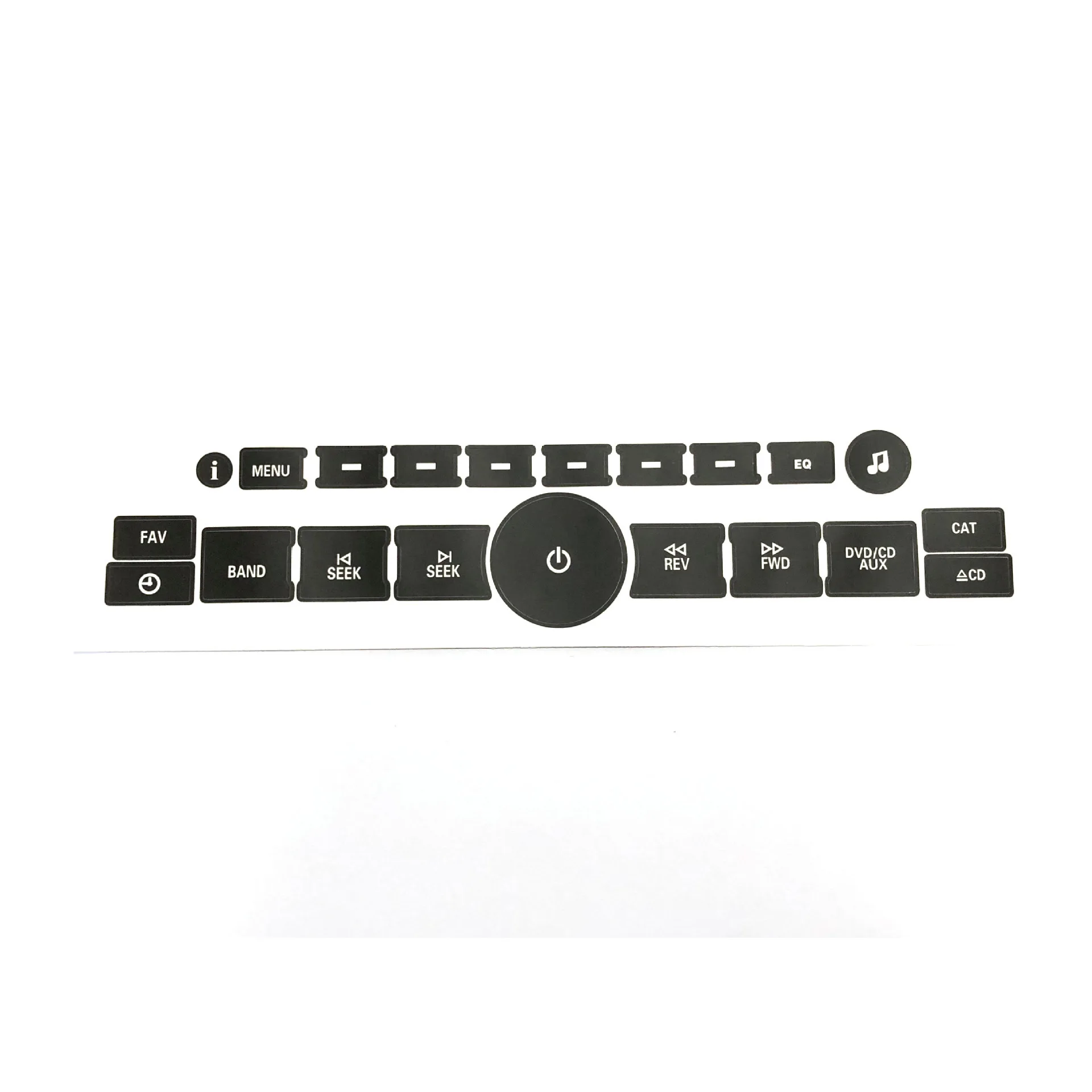 

Radio Button Decal Sticker Repair for 2007-2014 GMC Yukon Sierra 2007 - 2015 Chevy Avalanche Silverado Suburban Tahoe Traverse