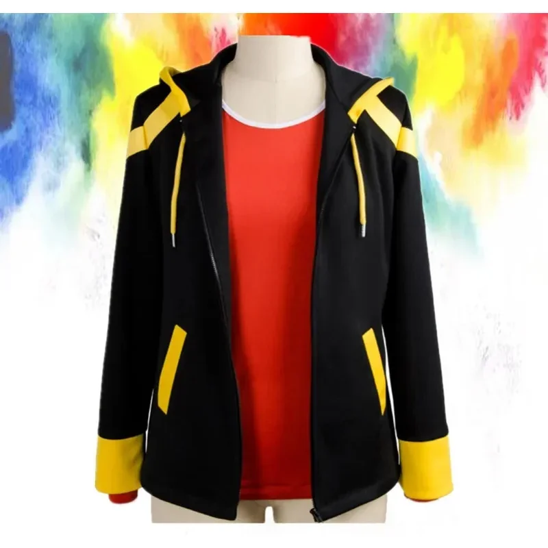 Костюм 707 Mystic Messenger Saeyoung, консоль, куртка на молнии для косплея, толстовки Luciel Seven 707, красная футболка, короткая оранжевая MN3