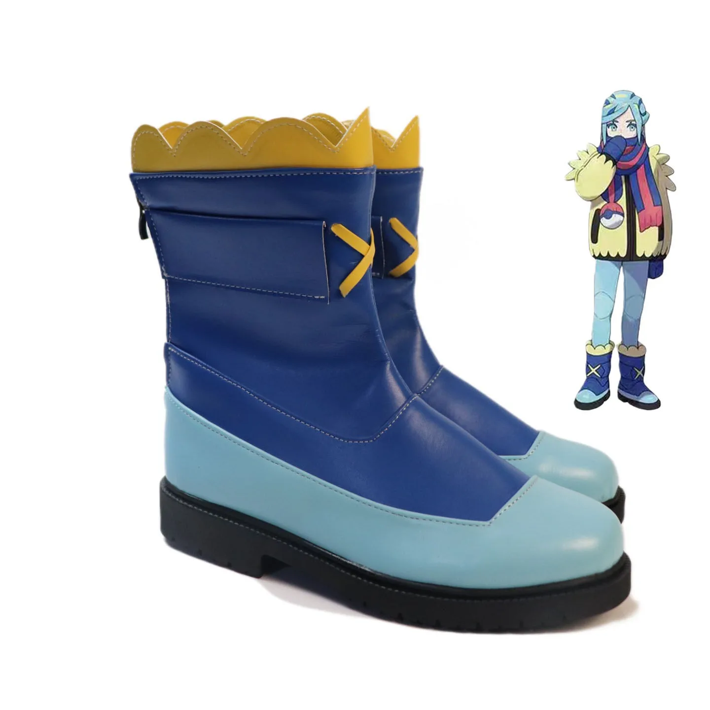 Grusha Cosplay Shoes Anime Accessories Cosplay Props PU Leather Shoes Halloween Carnival Boots Custom Made