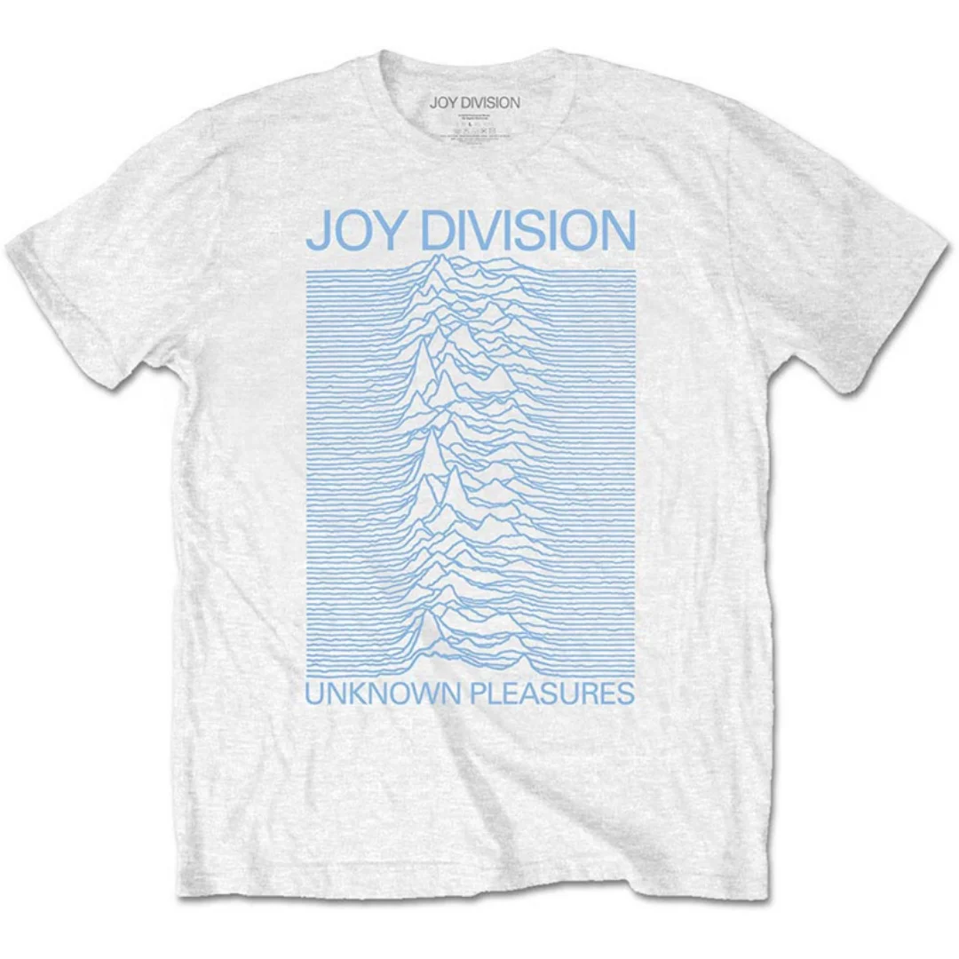 

Joy Division Radio Wave Chart Happy Split Rock Music Punk Retro Classic Cotton Printed Short Sleeve Men's and Women's T-shirt