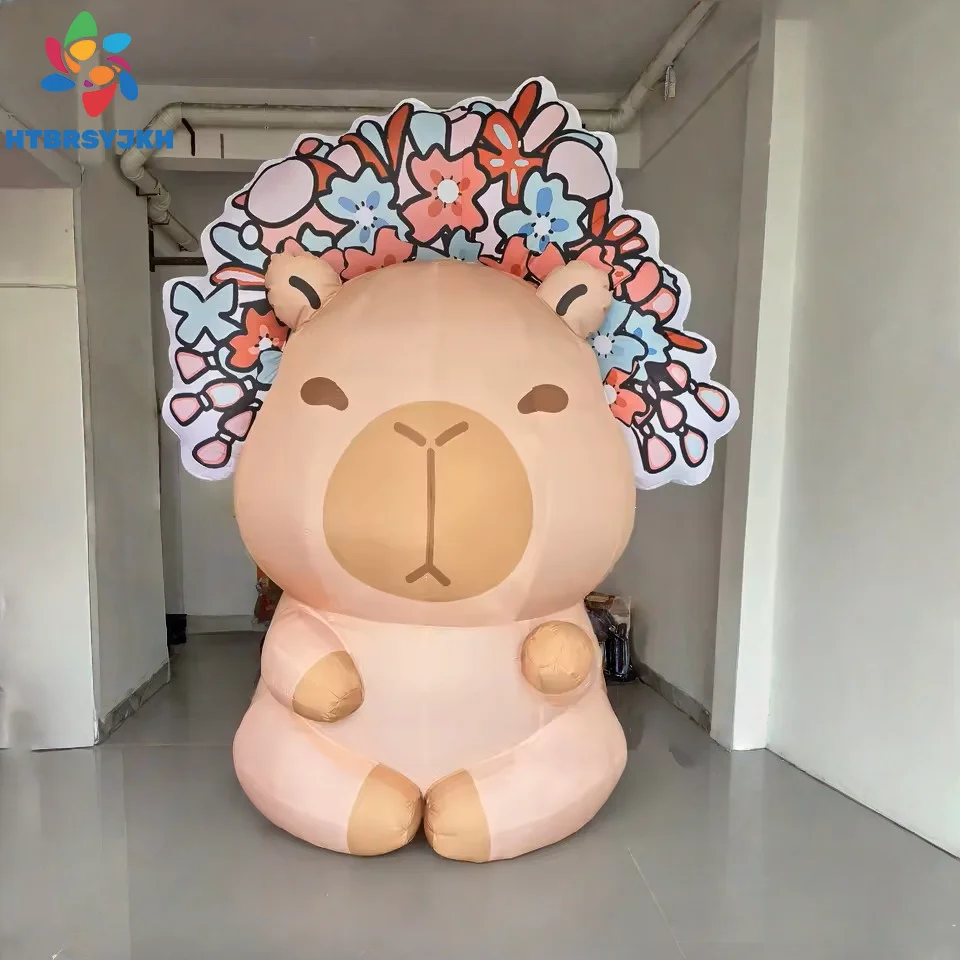 

Cartoon inflatable mouse with blower, creative animal cartoon design, decoration, advertising accessory, 2025